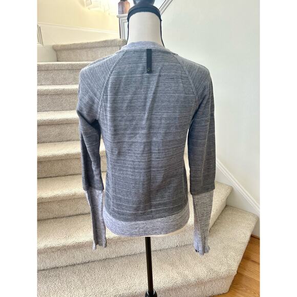 Athleta x Derek Lam Marled Grey Long Sleeve Zip Jacket - Picture 5 of 8